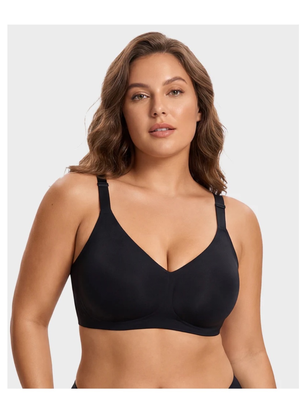 SHECURVE Seamless Soft Comfort Jelly Strip Wireless Bra | Size 3XL